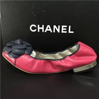 CHANEL Shallow mouth flat shoes Women--145